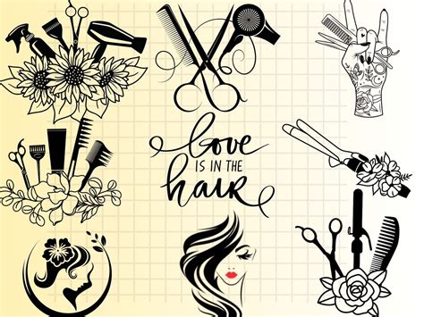 Unlock your Creativity with Stunning Hairdressing SVG Designs - Elevate your Salon Game Today!