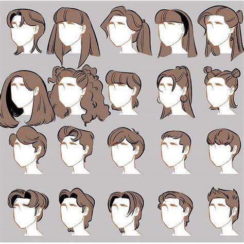Hairstyle Reference Drawings