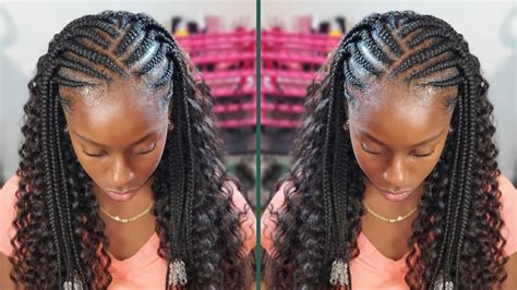 Half Braids Half Crochet Styles