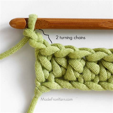 Half Double Crochet Turning Chain