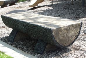 Half Log Bench