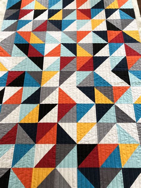 Half Square Triangle Quilt Pattern