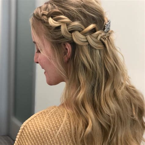 Half-Up with Braids