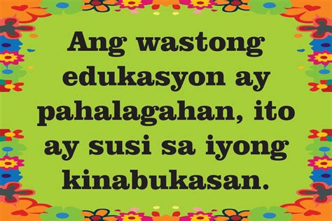 Halimbawa Ng Kasabihan Tungkol Sa Edukasyon