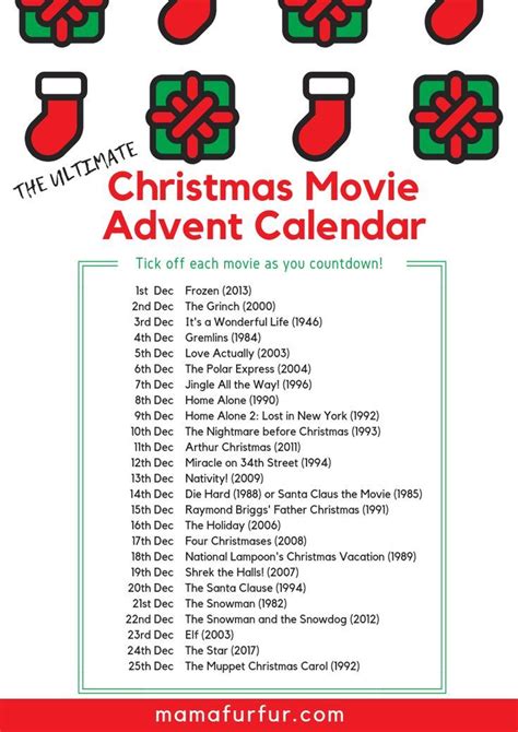 Hallmark Movie Advent Calendar