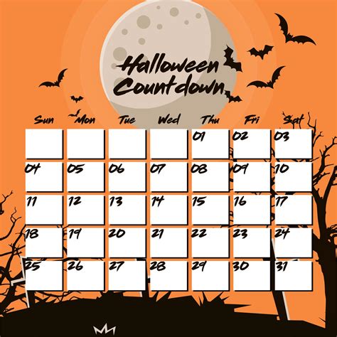Halloween Calendar Countdown