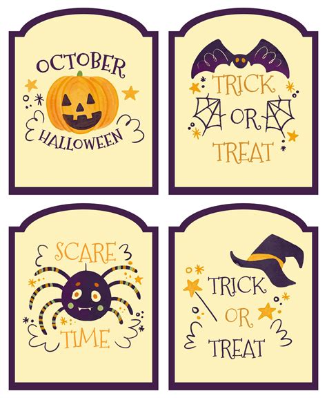 Halloween Labels Free Printable