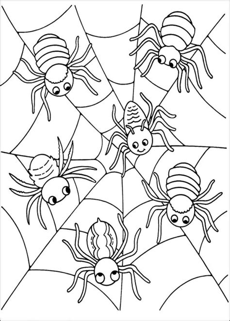 Ausmalbilder Spinne Malvorlagen kostenlos zum ausdrucken