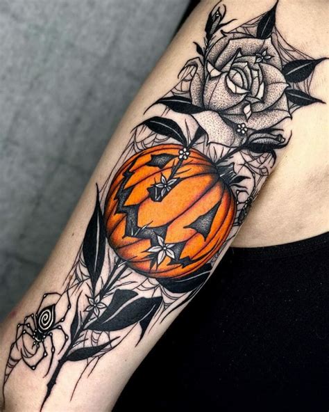 Gallery For > Halloween Pumpkin Tattoo Pumpkin tattoo