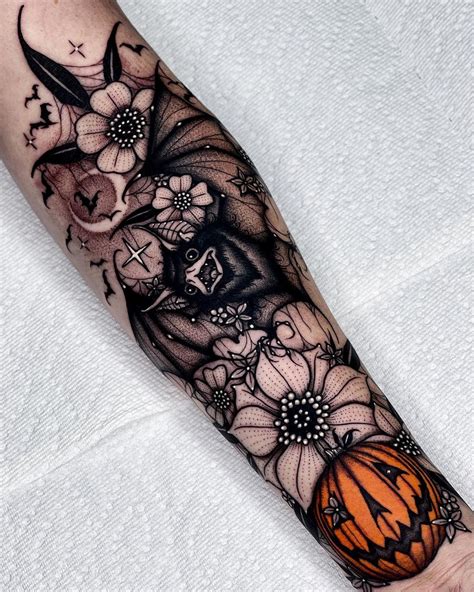 halloween cemetery puppet sleeve by daveZjamestattoos on