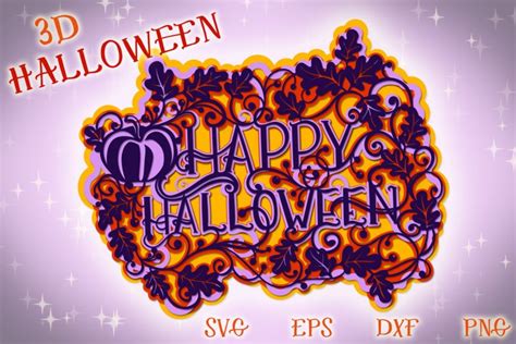 Spook-tacular Halloween Delight: Get your hands on our Hauntingly Realistic 3D SVG Files Now!