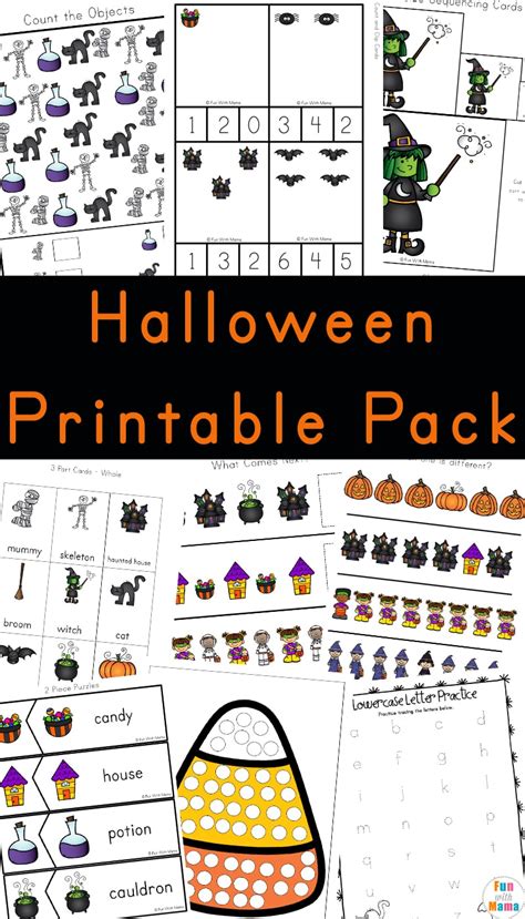 Halloween Activities For Preschoolers Printable