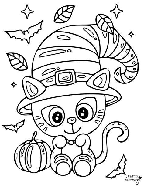 Halloween Cats Coloring Pages