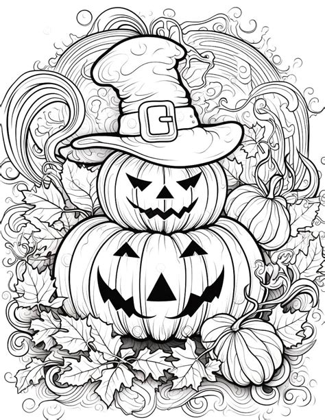Halloween Coloring Sheets For Adults