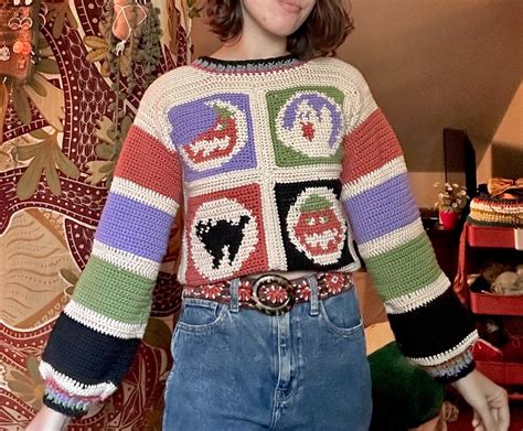 Halloween Crochet Sweater