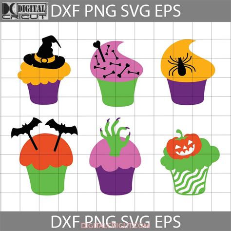 Download Halloween Cupcake 21 Bundle Files DXF Files