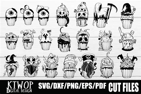 Download Halloween Cupcake 21 Bundle Printable