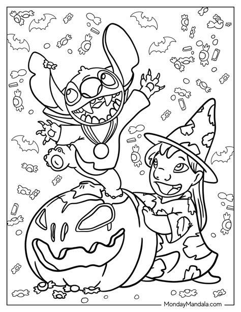 Halloween Disney Coloring Pages