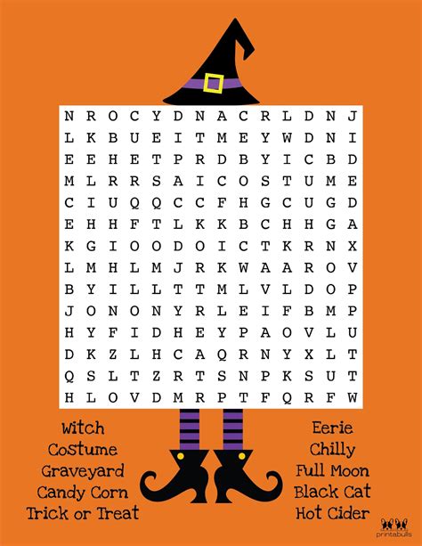 Halloween Free Printable Word Searches