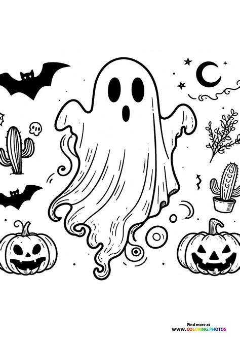 Halloween Ghost Coloring Pages
