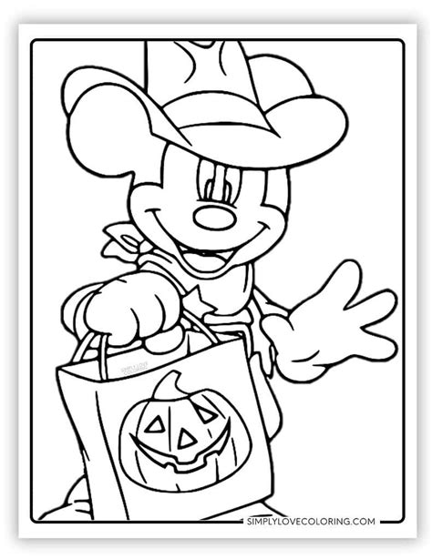 Halloween Mickey Coloring Pages