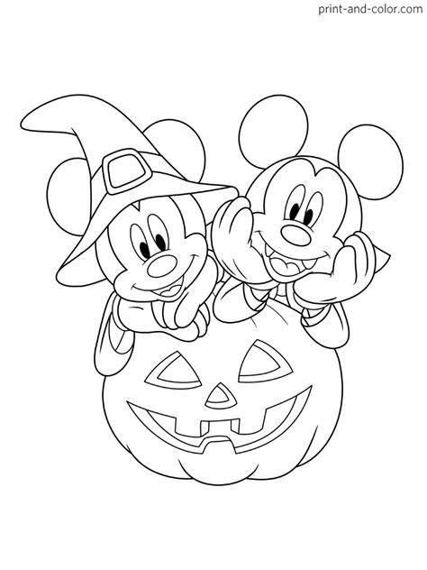 Halloween Mickey Mouse Coloring Pages