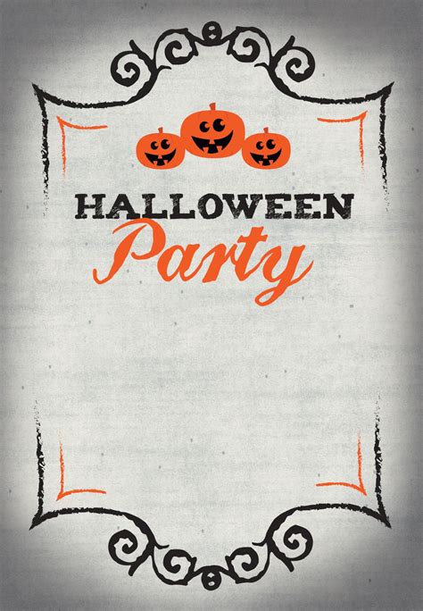 Halloween Party Invitations Template Free