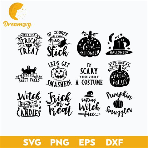 Download Halloween Quotes Bundle Commercial Use DXF Files