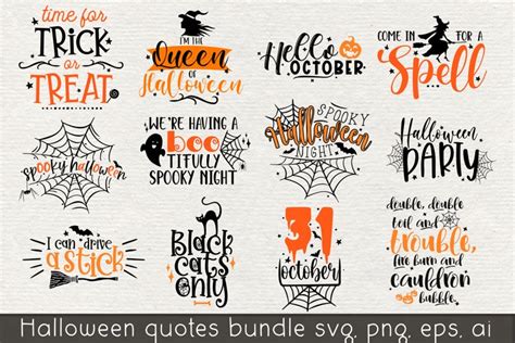 Download Halloween Quotes Bundle Easy Edite