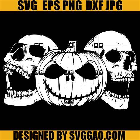 Unleash Your Halloween Spirit with the Hauntingly Beautiful Halloween Skull SVG Collection - A Must-Have for Spooky Decor and Crafting!
