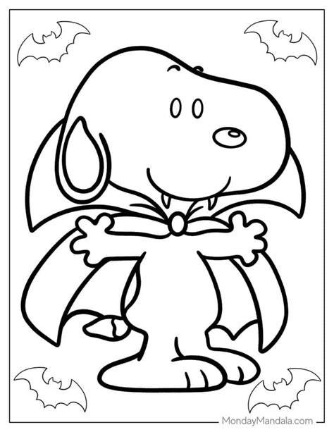 Halloween Snoopy Coloring Pages