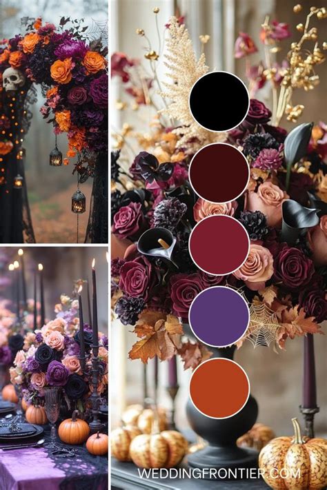 Halloween Wedding Color Scheme Breakdown