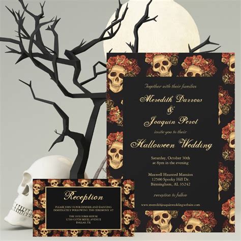 Halloween Wedding Reception Invitation FAQ