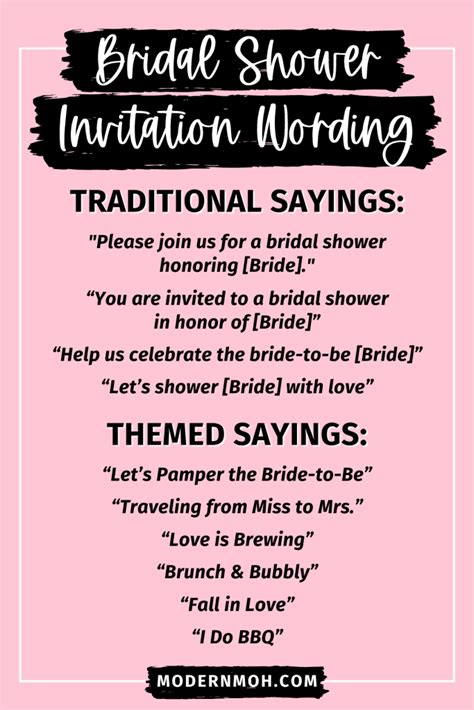Halloween Wedding Shower Invitation Wording Examples