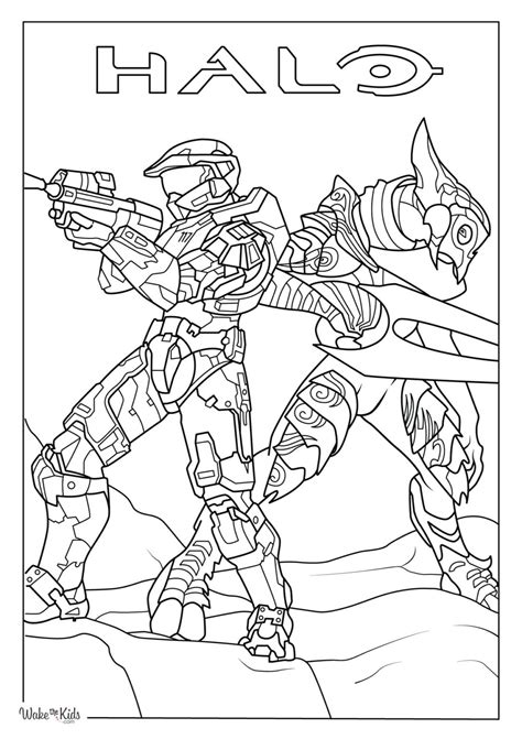 Halo Coloring Page