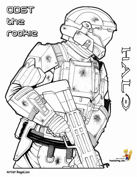 Halo Odst Coloring Pages