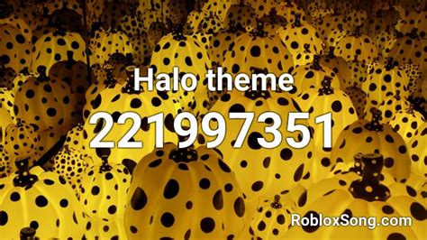 Halo Theme Song Roblox ID