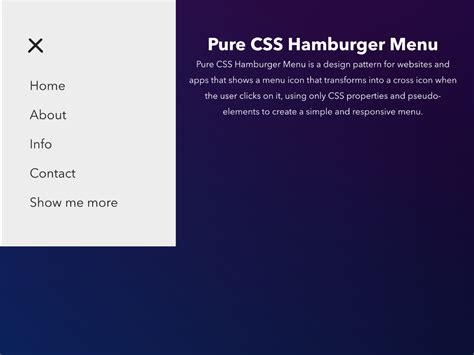 Hamburger Menu: HTML & CSS Sederhana