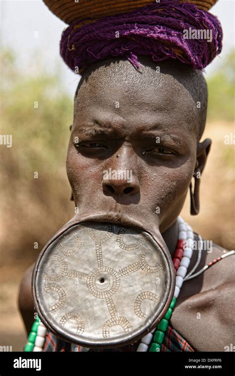 Hamer Woman with Lip Plate in her Lower Lip