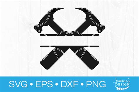 Hammer Split Monogram SVG
