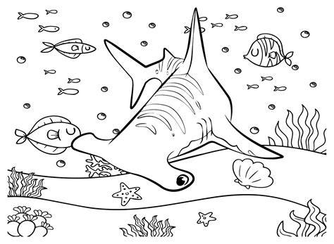 Hammerhead Shark Coloring Pages