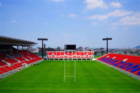 花園ラグビー場での熱戦