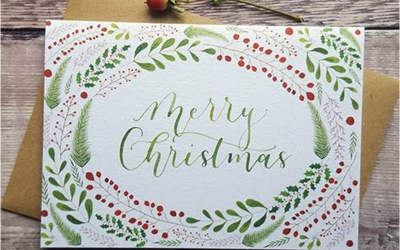 Hand Lettered Christmas Cards