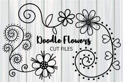 Download Hand Drawn Doodle Daisy Flower Cut Files Cut Files