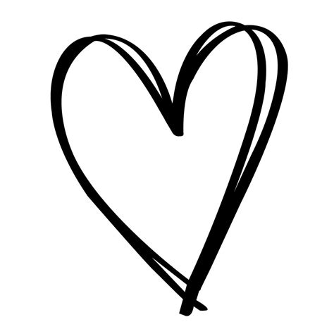 Fall in Love with Hand-Drawn Heart SVG - A stunning addition to your creative arsenal