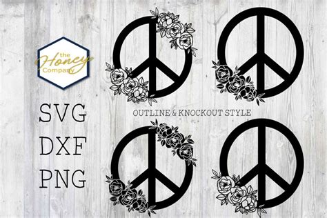 Download Hand Drawn Peony Peace Sign SVG PNG... Files Free PSD Mockups