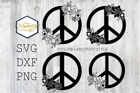 Download Hand Drawn Succulent Peace Sign SVG PNG Printable