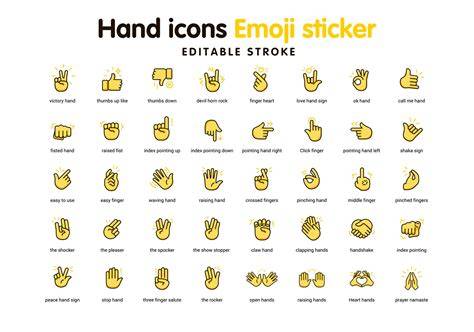 Hand Emoji Meaning Chart