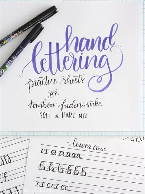 Hand Lettering Practice Sheets Free Printable