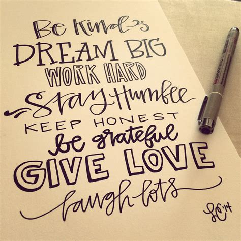 Hand Lettering Quotes